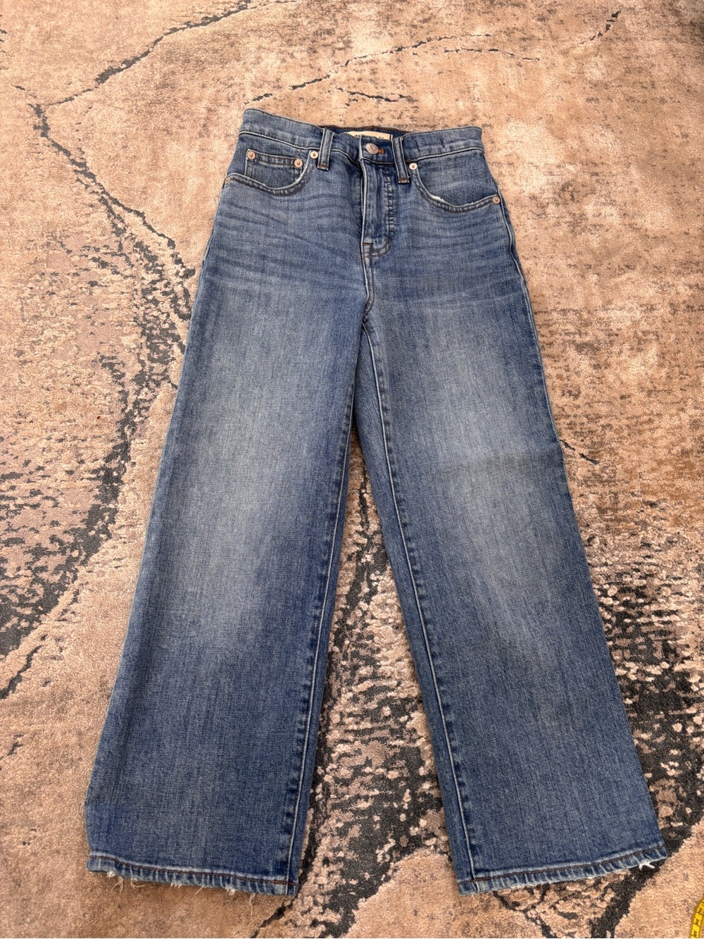 Madewell slim wide-leg crop Jeans Size 23